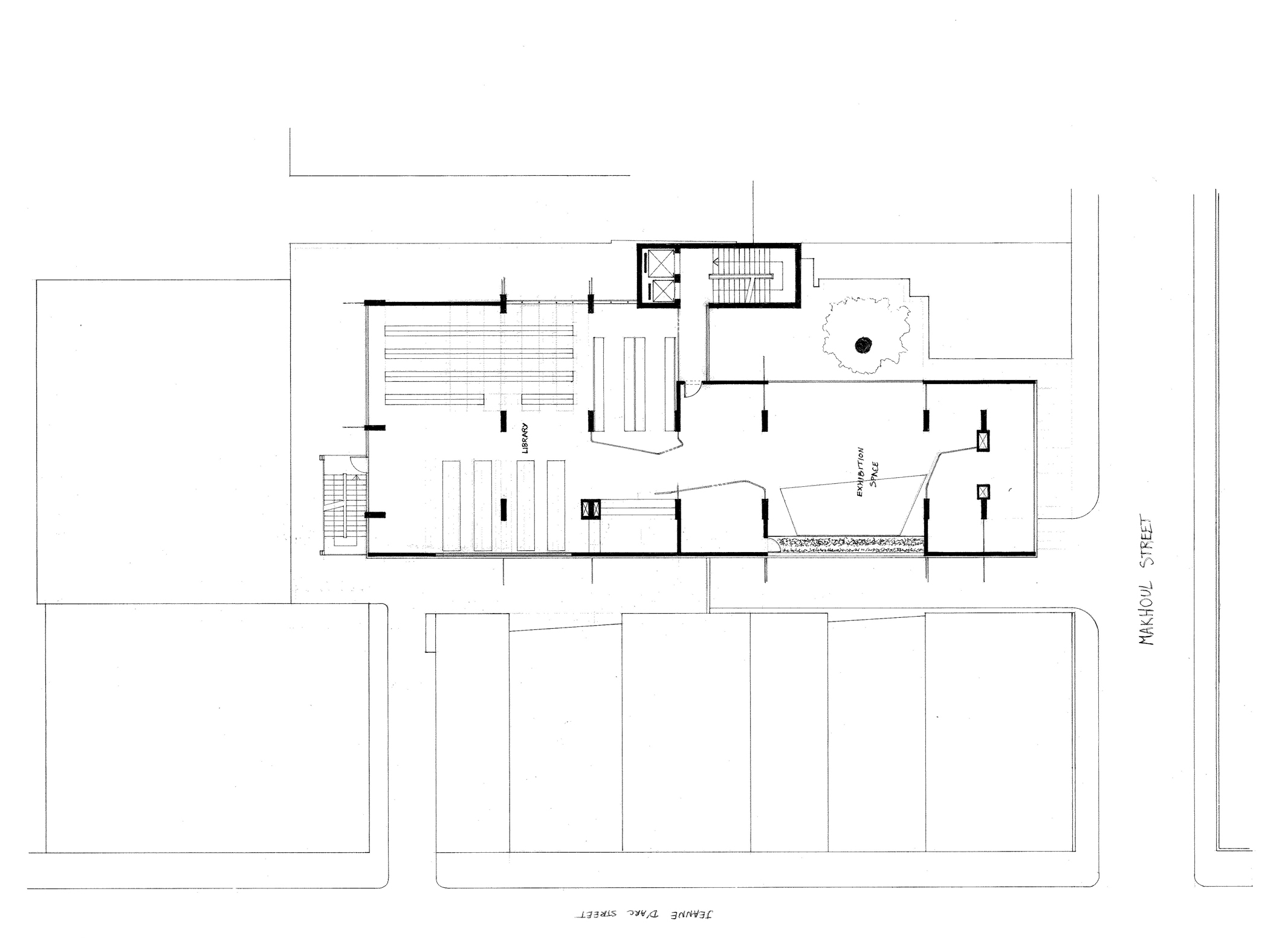 Elevation -- Plan of Level 1